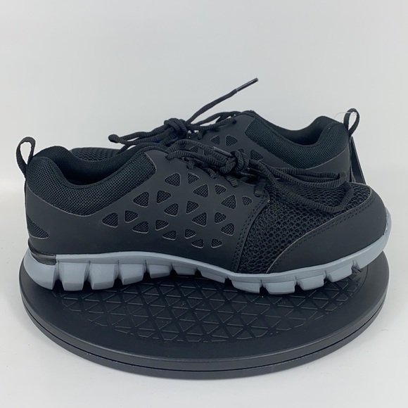 Reebok Sublite Cushion Alloy Toe Work Shoes Black/Gray RB4041 Men's Size 6.5 - Picture 10 of 15